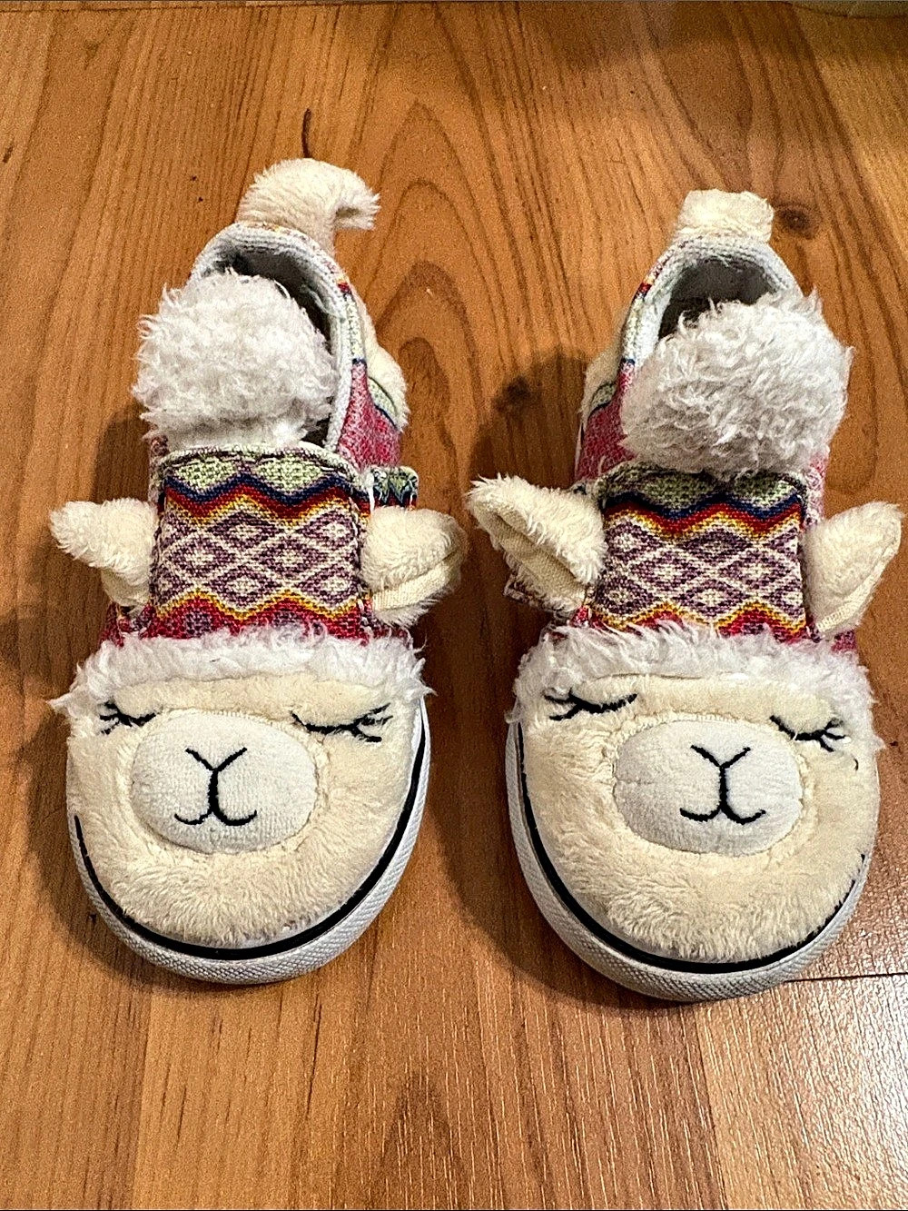 Vans Toddler Slip-On V Alpaca Girls US 5.0 Plush Animal Sneakers